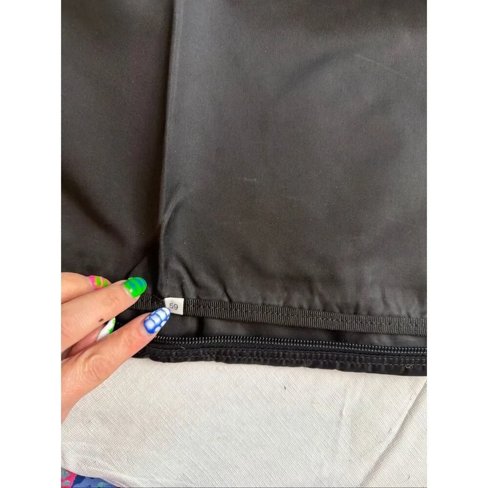 Prada Black Nylon Garment Bag Travel Suit Carrier Foldable Made In Italy